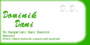 dominik dani business card